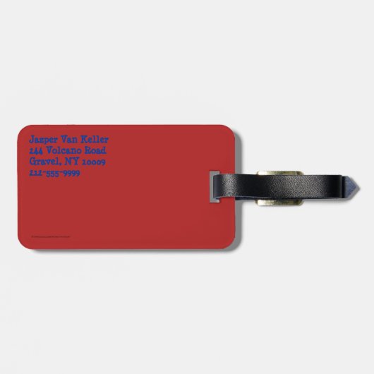 Reindekerst Bagagelabel (Achterkant horizontaal)