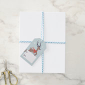 Reindekerst Cadeaulabel (Met Touw)
