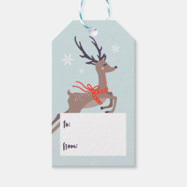 Reindekerst Cadeaulabel