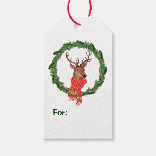 Reindekerst Cadeaulabel (Voorkant)