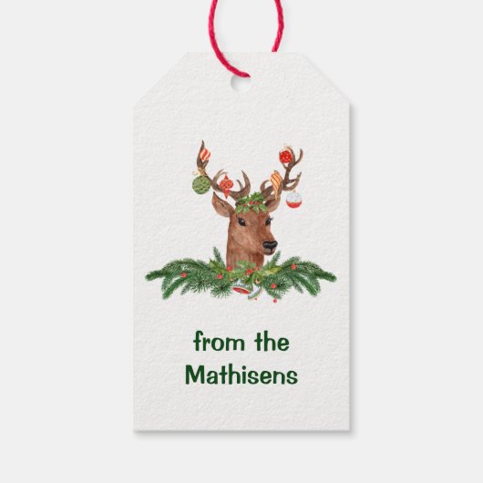 Reindekerst Cadeaulabel (Achterkant)