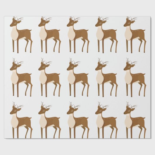 Reindekerst Cadeaupapier (Vlak)