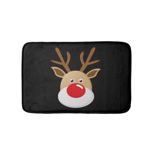 Reindekerst Deer Rudolf Badmat (Voorkant)