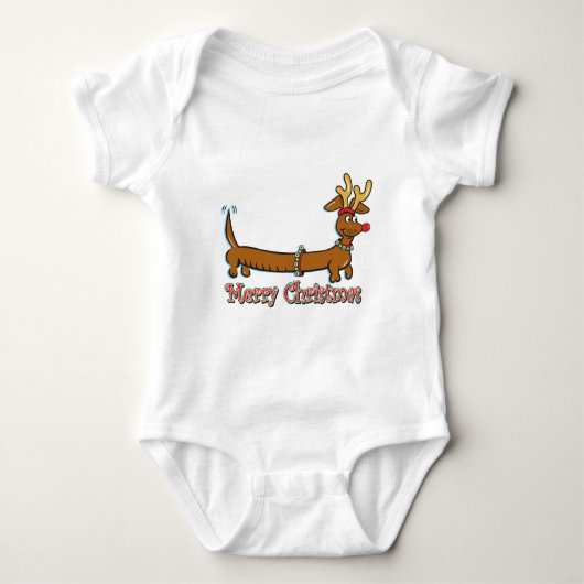 Reindekerst Doxie Romper (Voorkant)