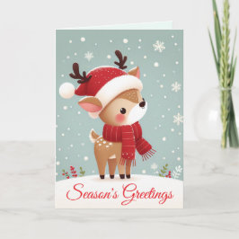 Reindekerst Feestdagen Kaart