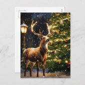 Reindekerst Feestdagenkaart (Voorkant / Achterkant)