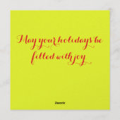 Reindekerst Feestdagenkaart (Achterkant)