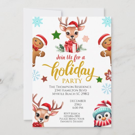 Reindekerst Kaart (Voorkant)