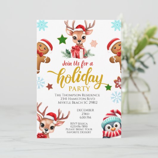 Reindekerst Kaart (Staand voorkant)