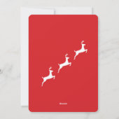 Reindekerst - kerstboom Uw foto-kerstkaart Feestdagenkaart (Achterkant)