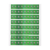 Reindekerst op groen adreslabel wikkel (Vel)