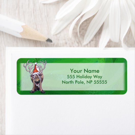 Reindekerst op groen etiket (Insitu)