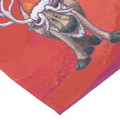 Reindekerst op groen korte tafelloper (Hoek)