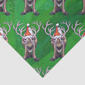 Reindekerst op groen tissuepapier (Detail)