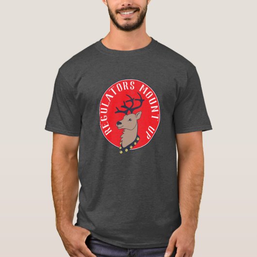 Reindekerst opkoppelen t-shirt (Voorkant)
