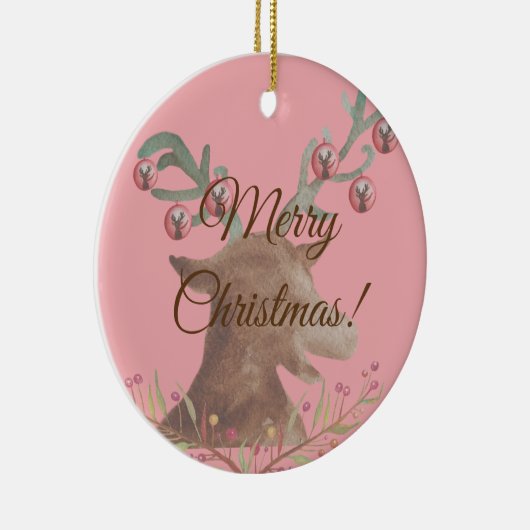 Reindekerst-Ornament Keramisch Ornament (Rechts)