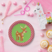 Reindekerst Papieren Bordje (Feest)