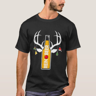 Reindekerst Reinbeer Beer Funny Kerstmis T-shirt