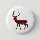 Reindekerst Ronde Button 5,7 Cm (Voorkant)