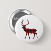 Reindekerst Ronde Button 5,7 Cm (Voorkant /achterkant)