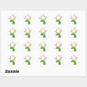 Reindekerst Ronde Sticker (Vel)