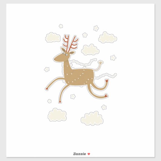 Reindekerst Sticker (Vel)