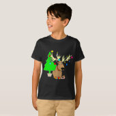 Reindekerst T Shirt Holiday Gift (Voorkant volledig)