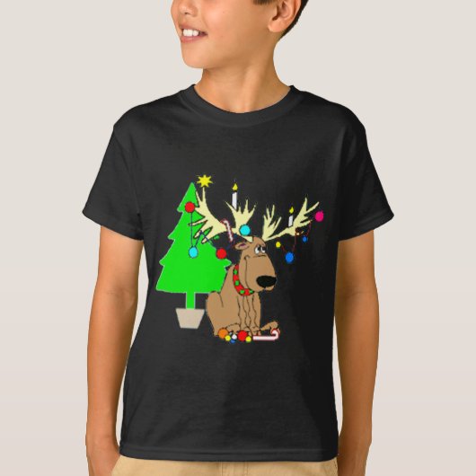 Reindekerst T Shirt Holiday Gift (Voorkant)