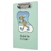 Reindekerst tijdens de oefening klembord (Links)