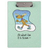 Reindekerst tijdens de oefening klembord (Voorkant)