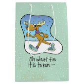 Reindekerst tijdens de oefening medium cadeauzakje (Voorkant)