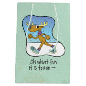 Reindekerst tijdens de oefening medium cadeauzakje (Achterkant)