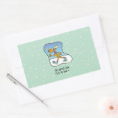 Reindekerst tijdens de oefening rechthoekige sticker (Envelop)