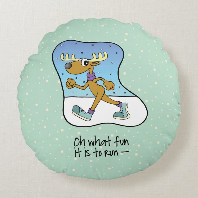 Reindekerst tijdens de oefening rond kussen (Voorkant)