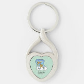 Reindekerst tijdens de oefening sleutelhanger (Voorkant)