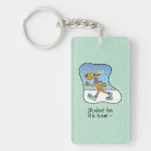 Reindekerst tijdens de oefening sleutelhanger (Voorkant)