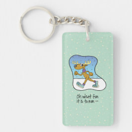 Reindekerst tijdens de oefening sleutelhanger