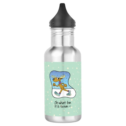 Reindekerst tijdens de oefening waterfles  (Links)