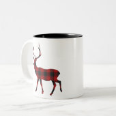 Reindekerst Tweekleurige Koffiemok (Voorkant links)