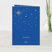 Reindekerst Wenskaart van Carol Singer Kaart (Achterkant)