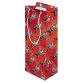 Reindekerst Wijn Cadeautas (Achterkant Gekanteld)