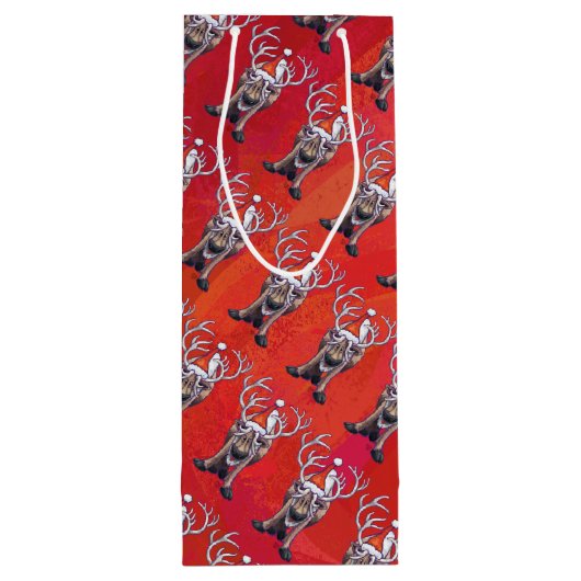 Reindekerst Wijn Cadeautas (Achterkant)