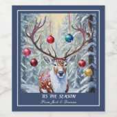 Reindekerst Wijn Etiket (Enkel label)