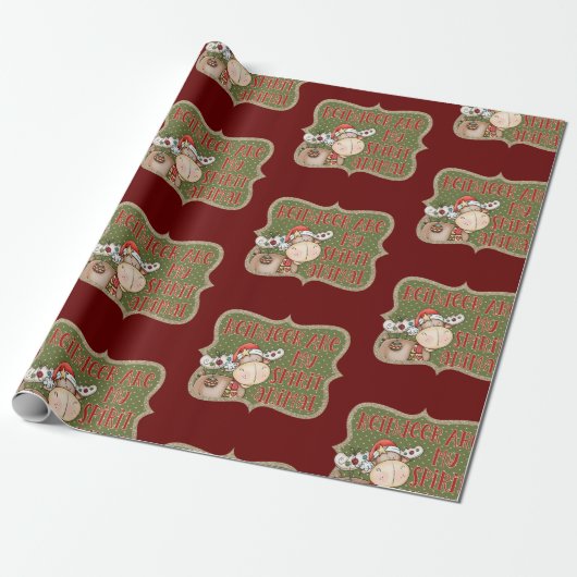 Reindekerstavond Cadeaupapier (Uitgerold)