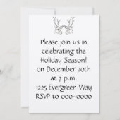 Reindelijntekenkerst Kaart (Achterkant)