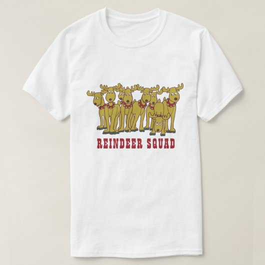Reindeplein en tast de grappige kerstdoelen aan t-shirt (Design voorkant)