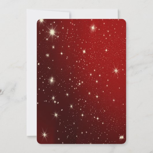 Reinders Santa Claus Sleigh Gouden Kerstfeest Kaart (Achterkant)