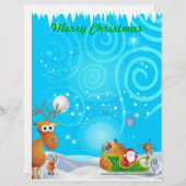 Reindester en Santa Stationery (Voorkant / Achterkant)