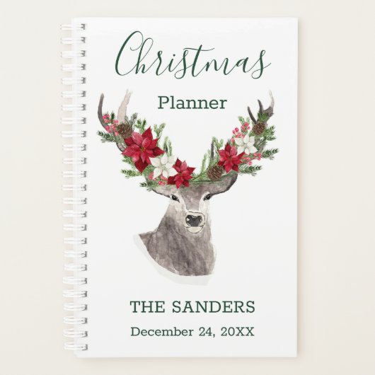 Reindester, Poinsettia Kerstplanner Planner (Voorkant)