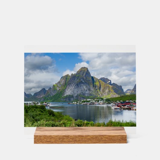 Reine auf den Lofoten Acryl Bord (Voorkant)